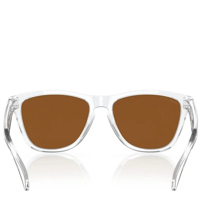 OAKLEY FROGSKINS POLISHED CLEAR W/ PRIZM VIOLET