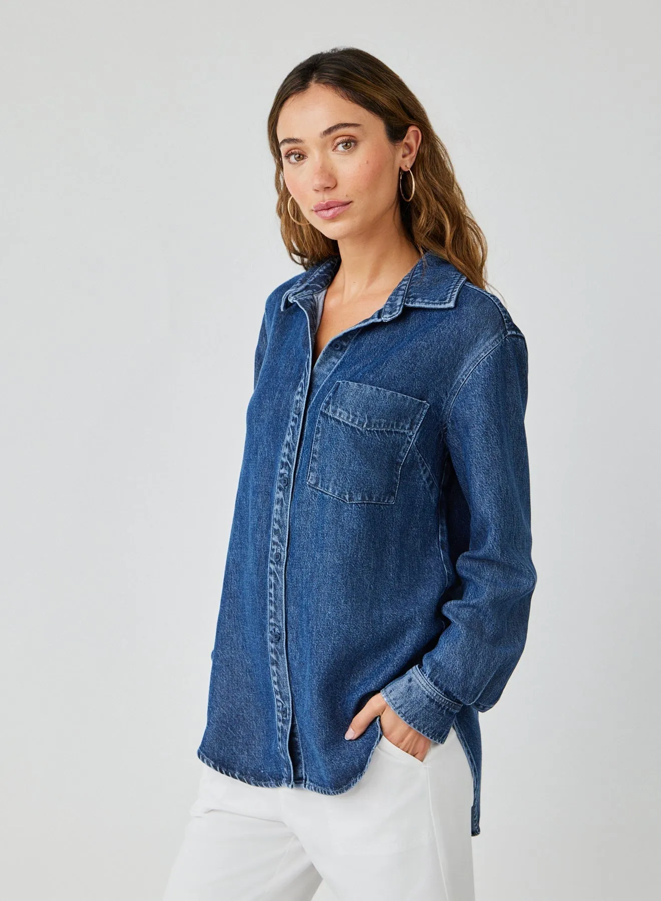 Pocket Button Down Shirt - Horizon Wash