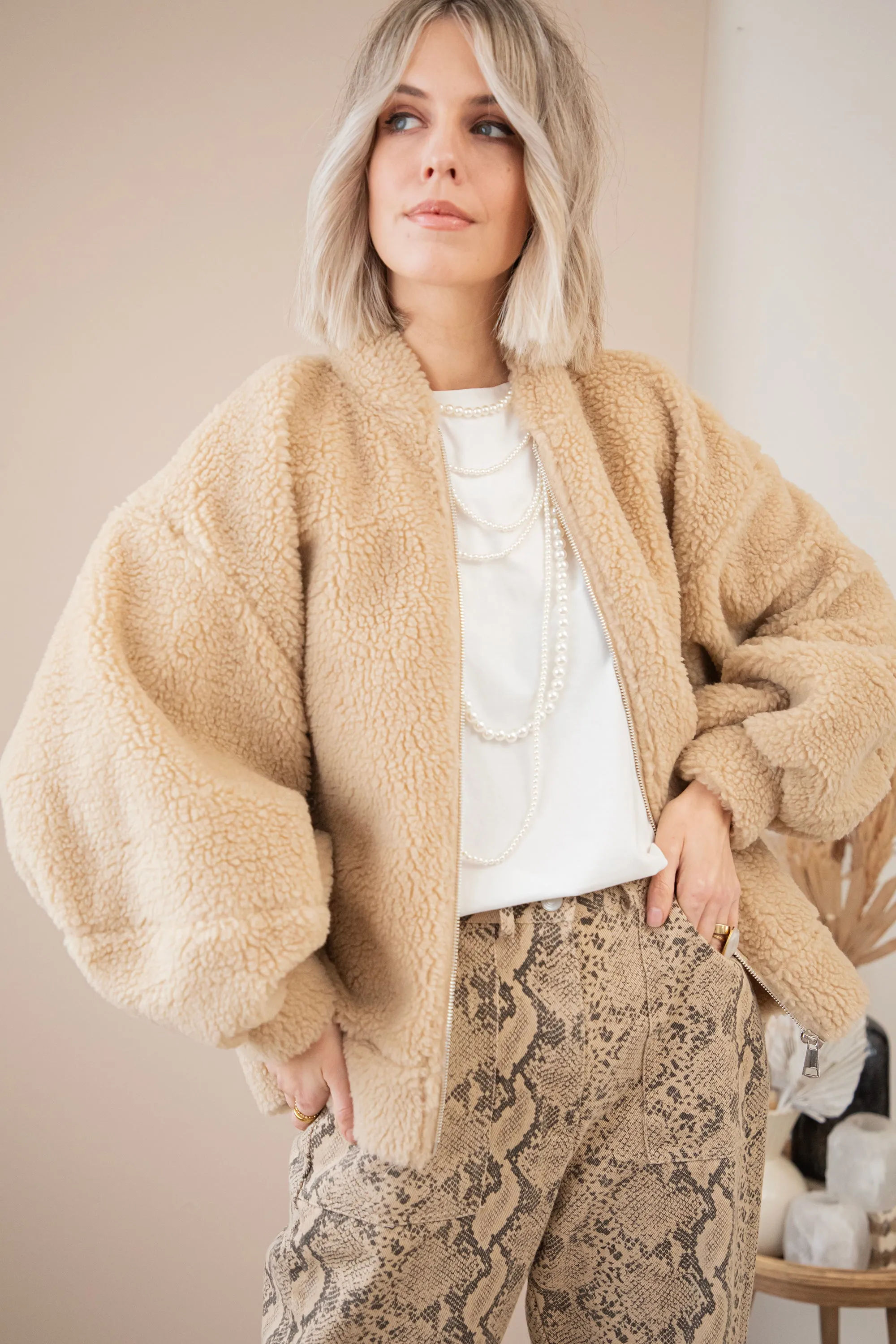 Python Perfect Taupe - Broek