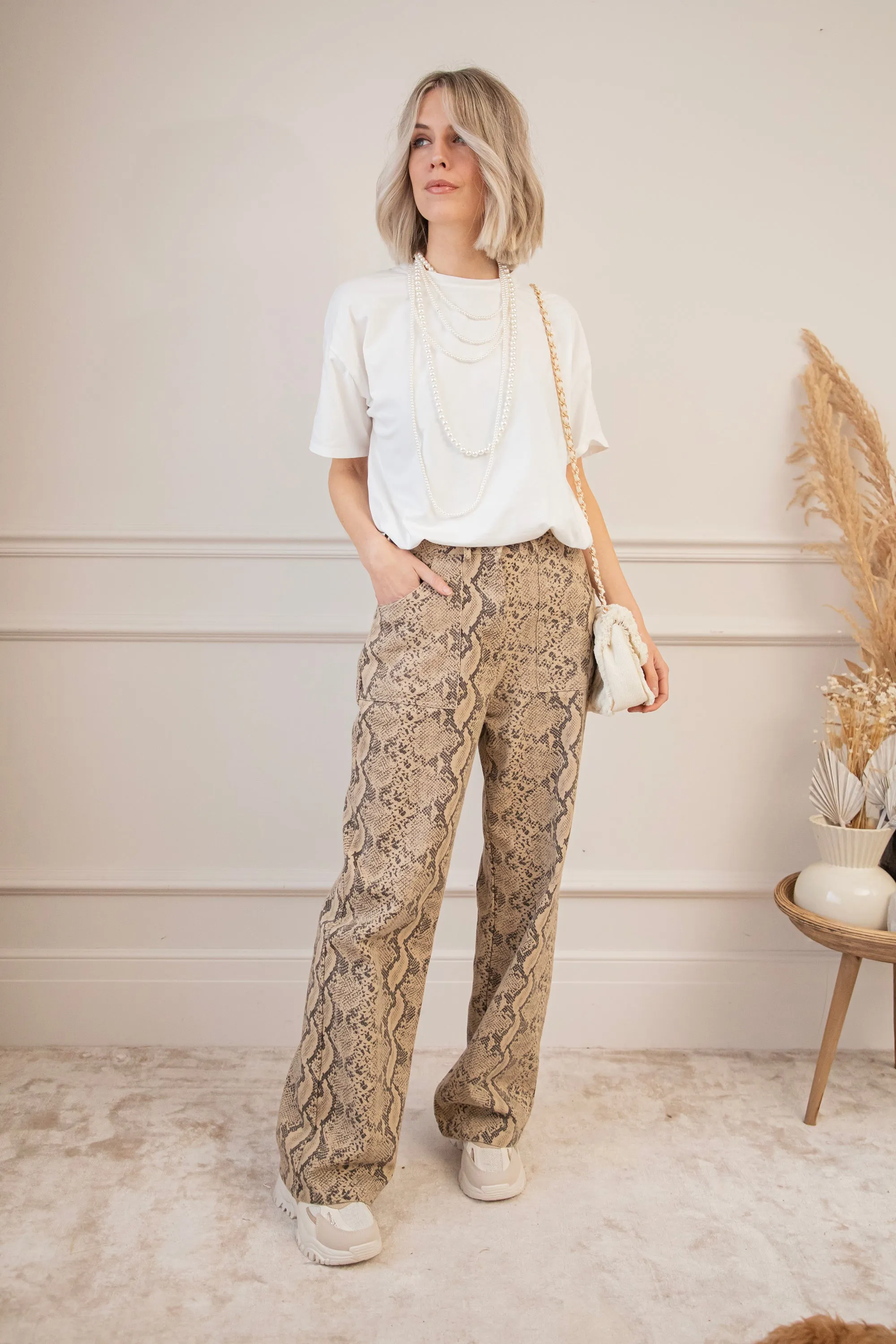 Python Perfect Taupe - Broek