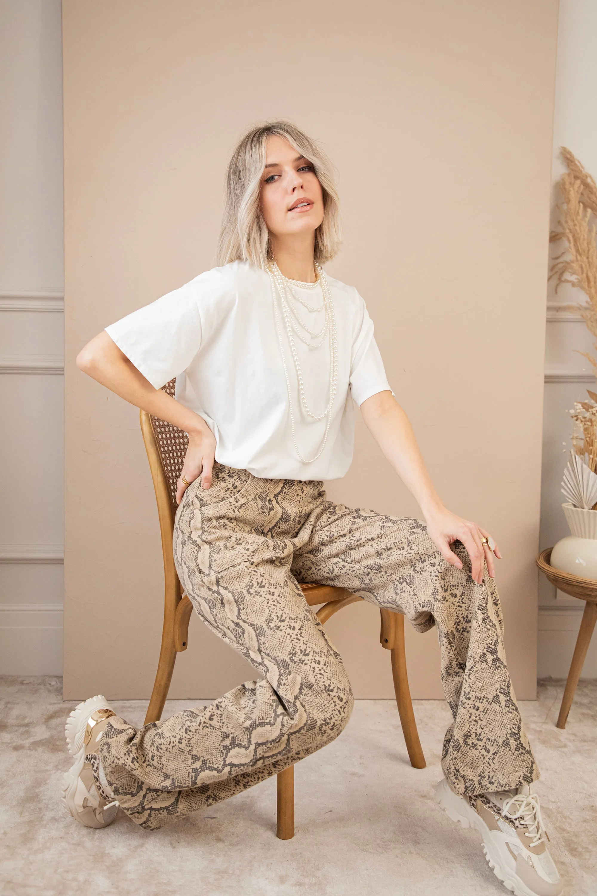 Python Perfect Taupe - Broek