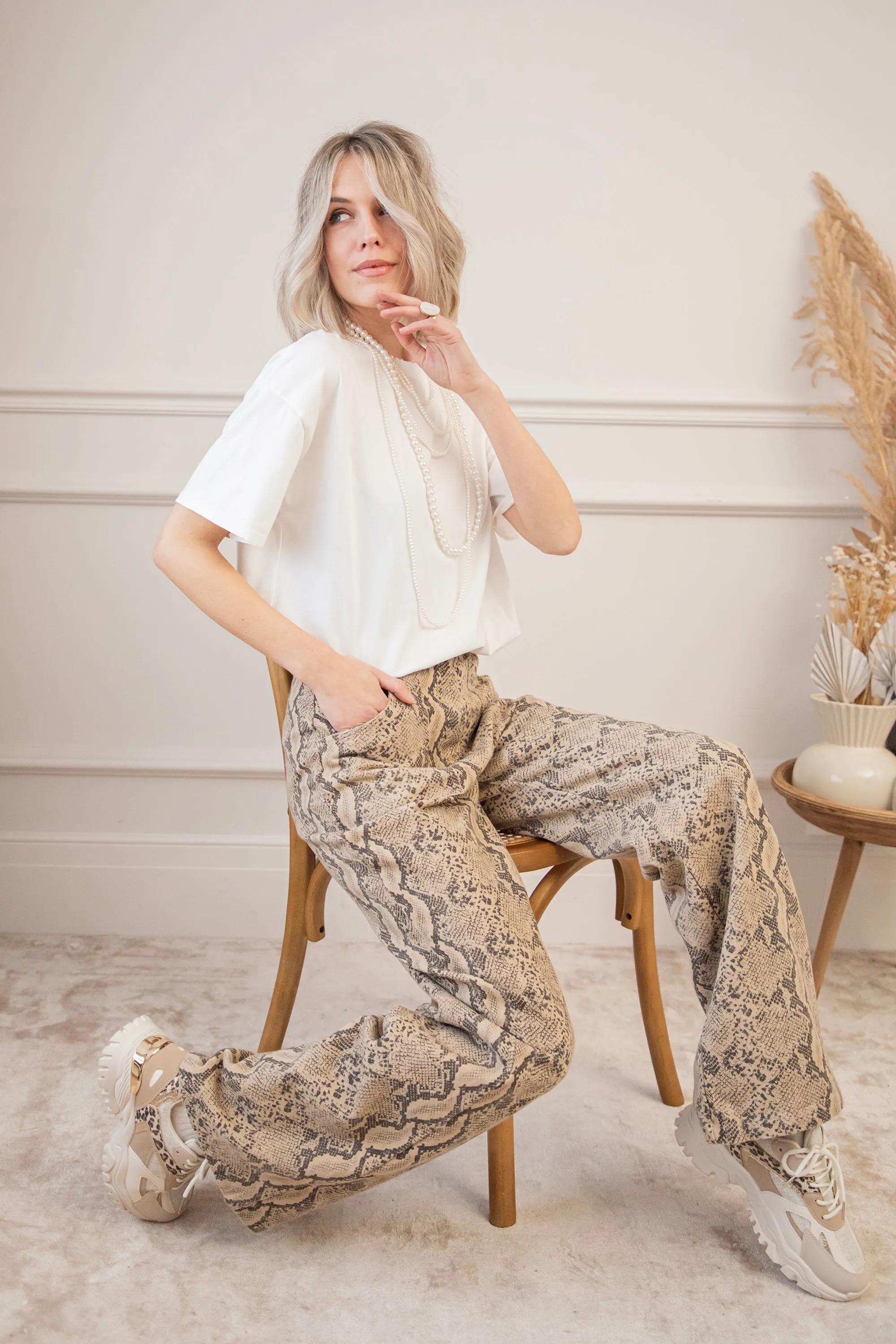 Python Perfect Taupe - Broek