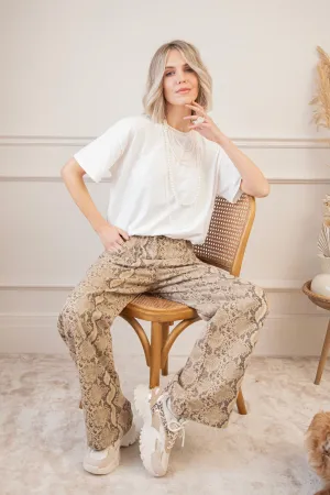 Python Perfect Taupe - Broek