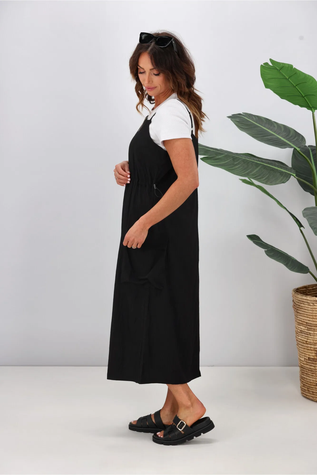 Shine On Label Asana Cargo Dress Black