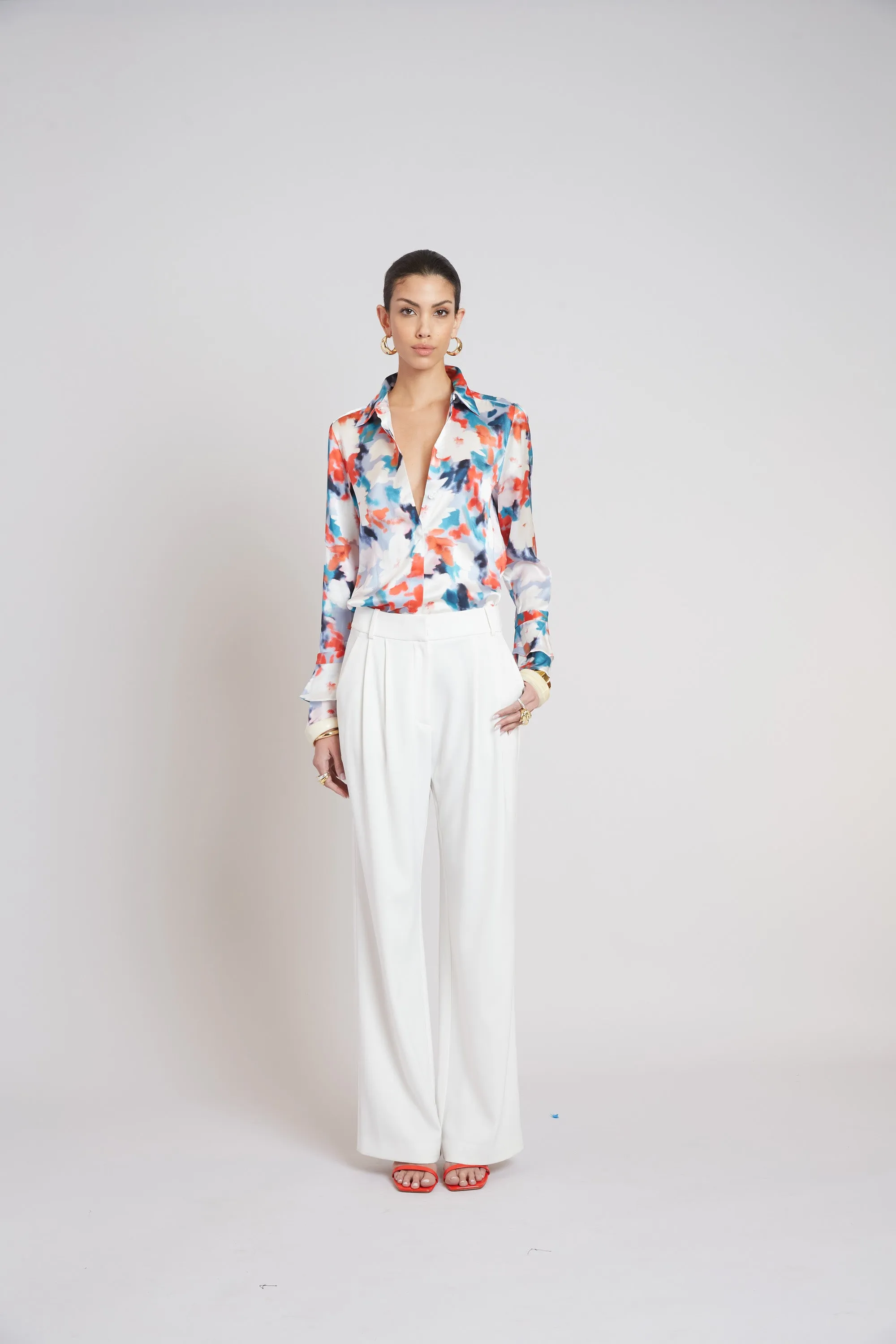 Silk Monet Garden Shirt