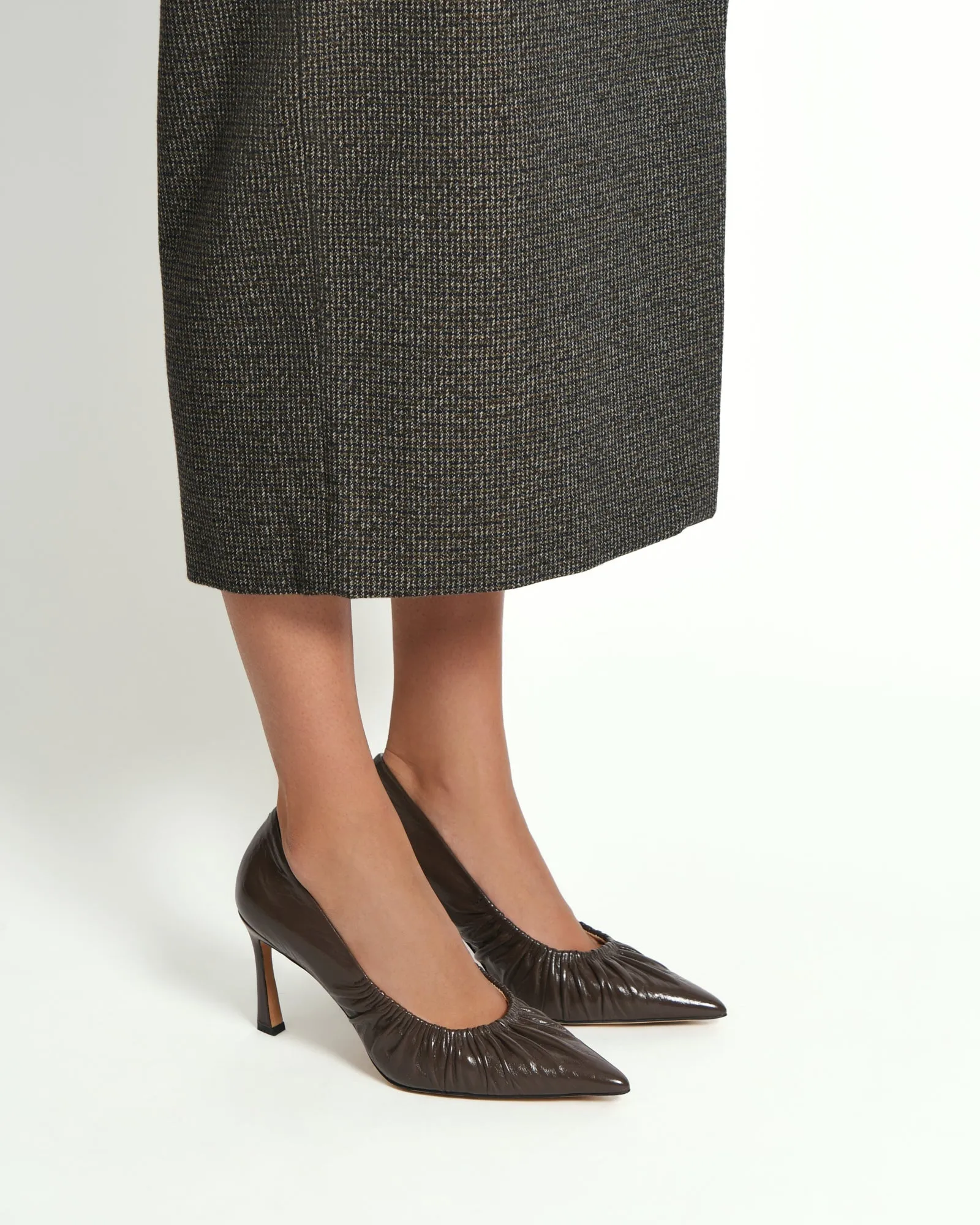 SINCLAIR HIGH HEELS DARK RYE LEATHER