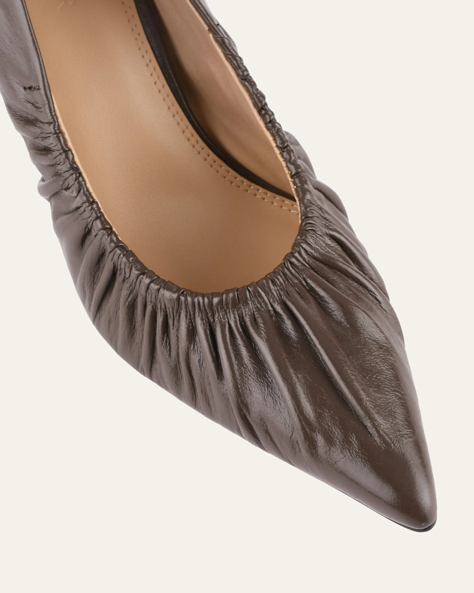 SINCLAIR HIGH HEELS DARK RYE LEATHER