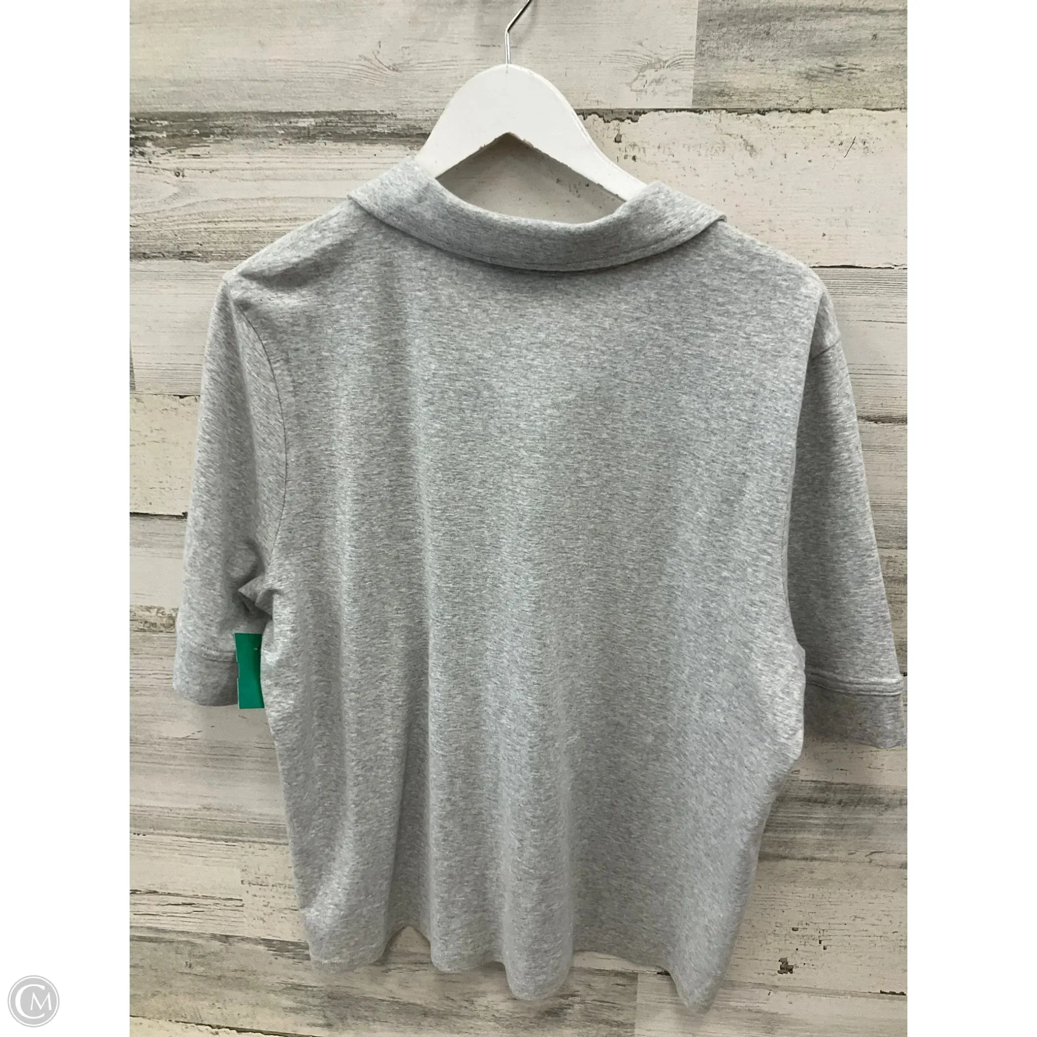 Top Short Sleeve By Banana Republic In Grey, Size: Xl