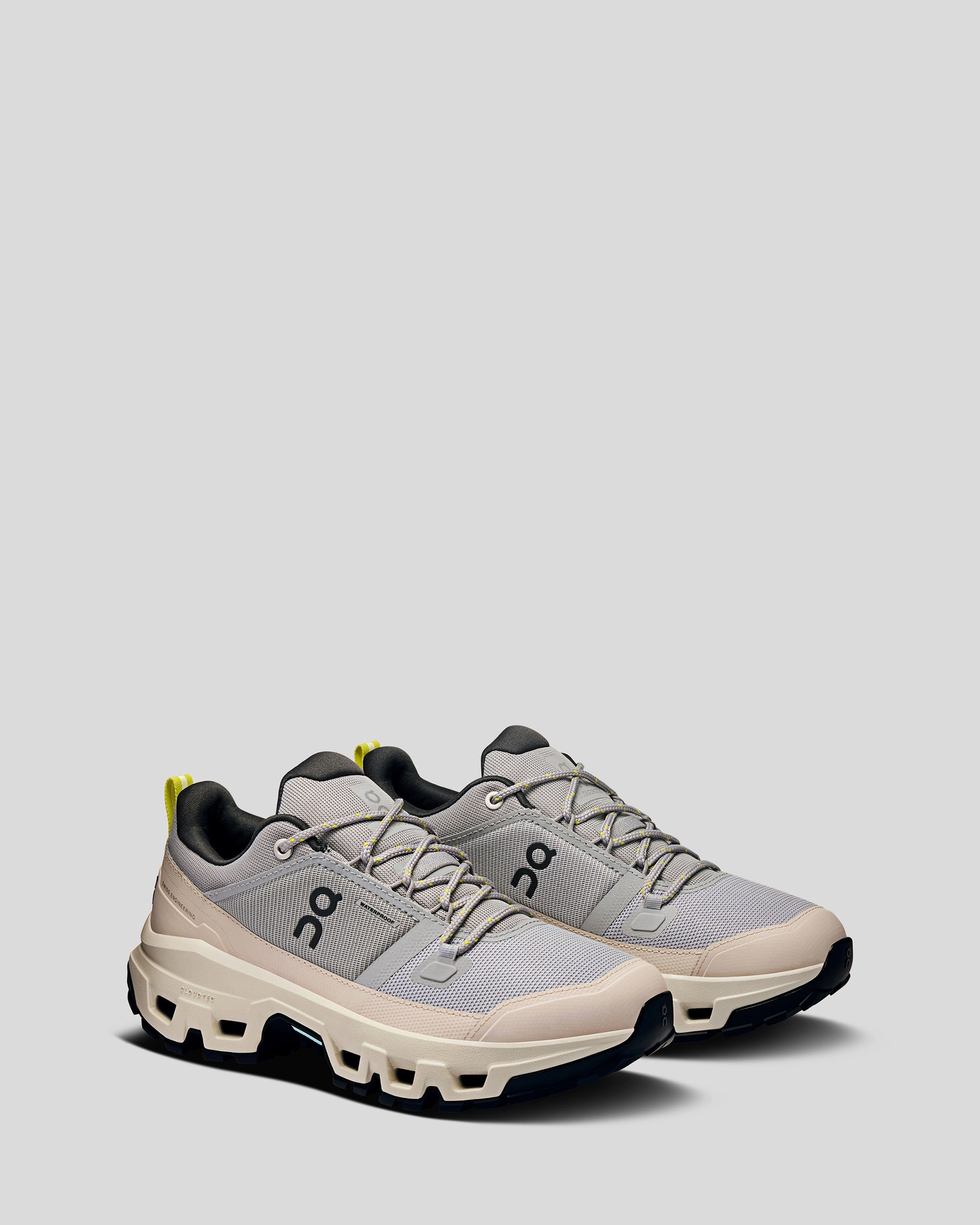 Women's On Running Cloudrock Low Hiking Shoes - Alloy/Ice
